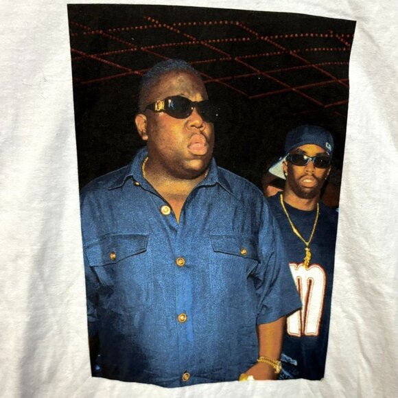 The Notorious BIG Bad Boy Club Poster Hip Hop Tee S - Picture 2 of 5